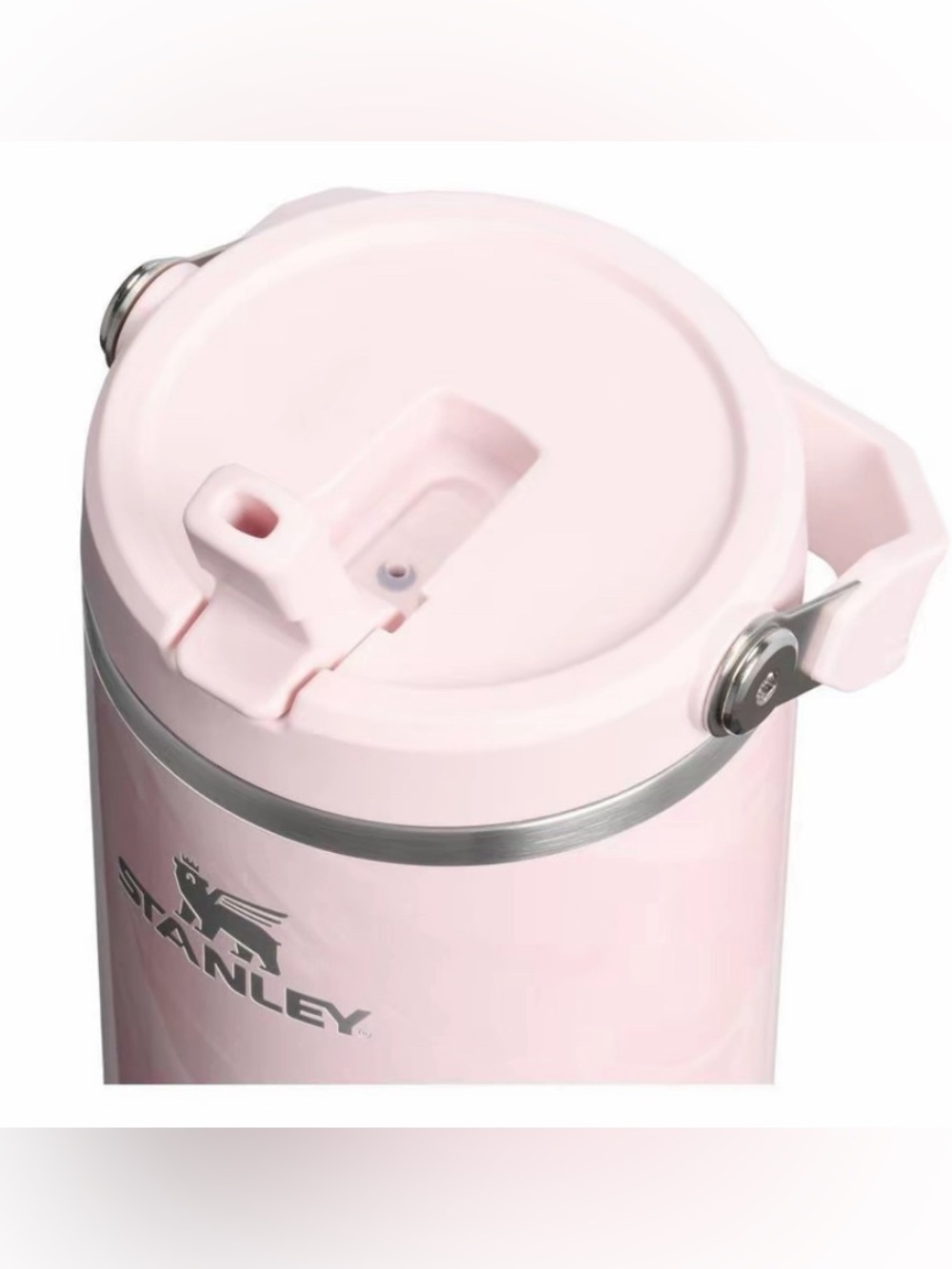 40 oz Stanley Pink Amethyst Calacatta Marble Flow Flip Tumbler Flip Straw 40oz - Picture 5 of 7